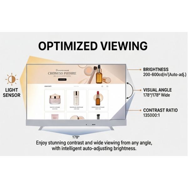 55 Inch Smart Oled 4K Information Kiosk transparent oled (tv-oled) displays
