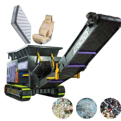 55 Kw Power Double Shaft Design Tracked Mobile Shredder with High Efficiency Low Energy Consumption for Waste Processing
