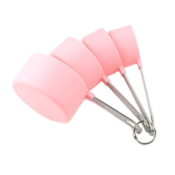 4 Pcs Set Silicone Measuring Spoon Size Measuring Cups Baking Tools With Graduated