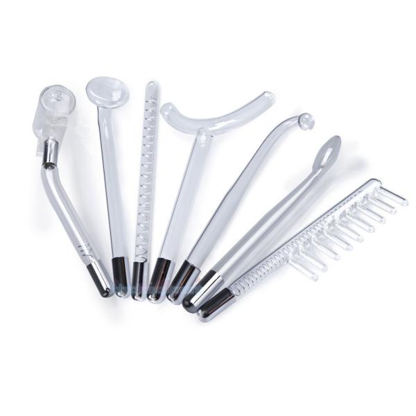 BF1314 7pcs Violet Ray High Frequency Facial Wand For Acne Electrodes Skin Treatment