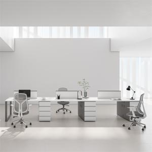 Sturdy Two Tone Metal Frame Modern customization Office Desk For Heavy Load