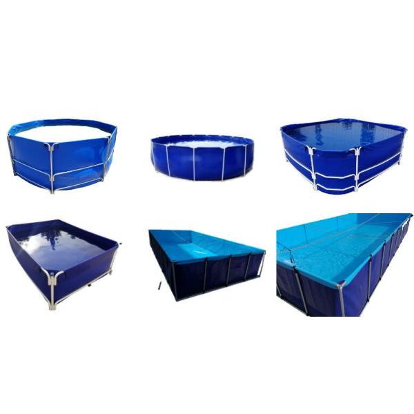 Противоультрафиолетовый 20000L квадратный гибкий РПВХ рыбоводный бак складной рыбный бак наружный рыбный пруд