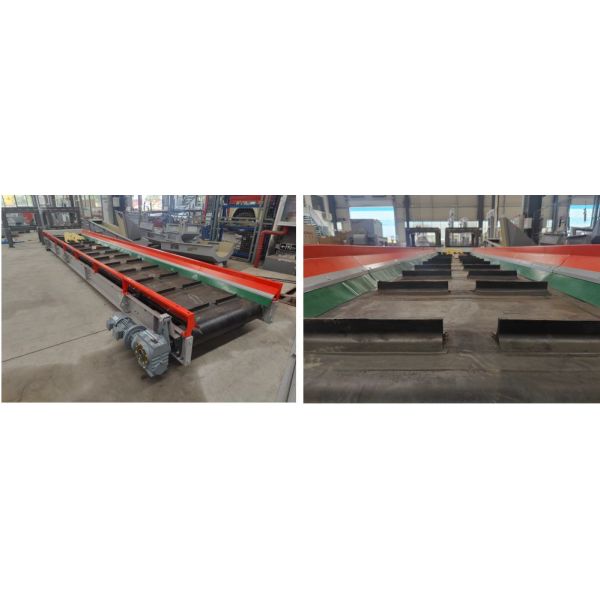 Plastic Rubber Belts Conveyor 1.1kw 380V/50Hz Customized Abrasion Resistance