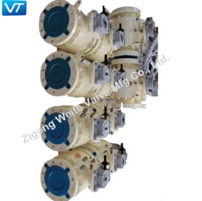 Conexão natural ISO5211 do atuador das válvulas do gasoduto de A105 ENP
