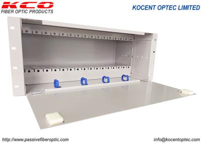 PON FTTH FTTX 19'' 4U Fiber Optic PLC Splitter 14slots 16slots Chassic ODF Patch Panel