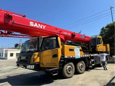RED Color 2023 SANY STC500E Used Truck Crane 50T Fully Hydraulic Lifting Machinery