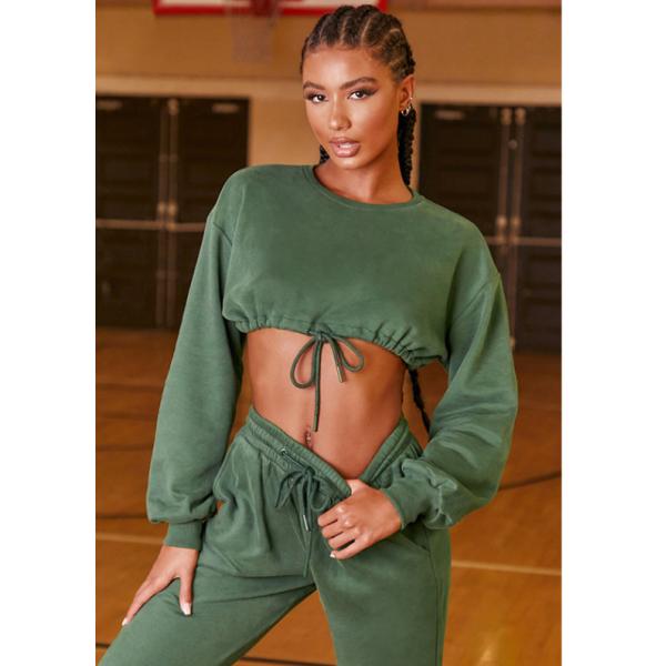 Tracksuits длинного фитнеса женщин Tracksuits Sportswear рукава случайные свободные подходящие