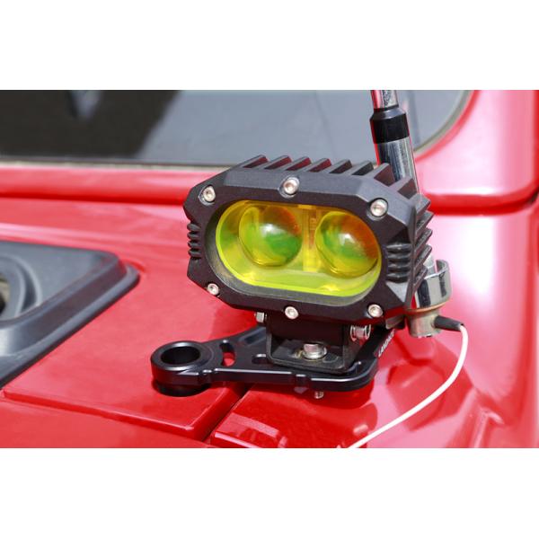 Aluminum Alloy Black LED Driving Light Bracket A Pillar Mounting Bracket For Jeep Wrangler JL JK