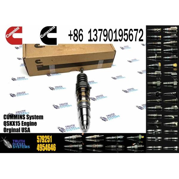 1764364 injecteur de carburant commun véritable 1499257 du rail QSX15 de moteur diesel 579251 4903451 579263 4954648