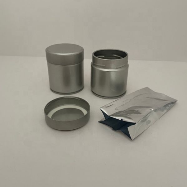 OEM Matcha Tea Powder Metal Tin Cans 20g 30g 50g 60g 70g Tinplate Cans