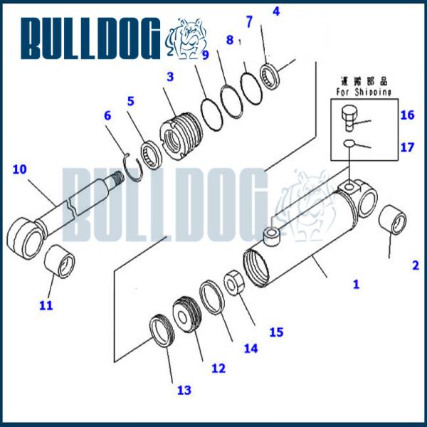 D155A-2 Bulldozer Hydraulic Cylinder Rebuild Kits Fits Repair Kits 707-98-12460