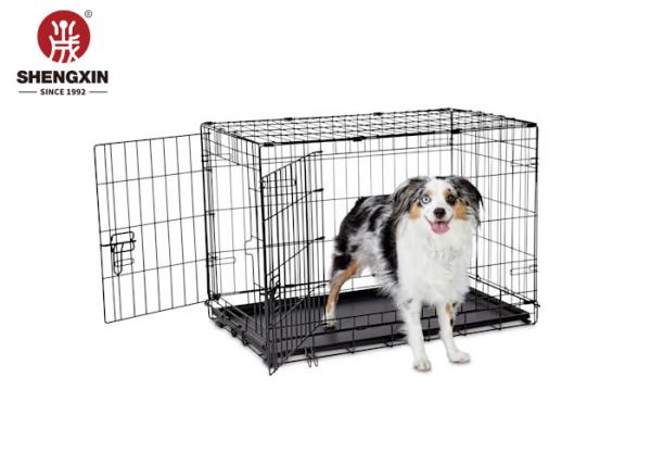 Black Stackable Dog Cages For Large Dog Rustproof