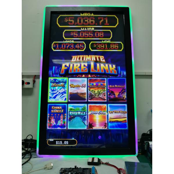 3840x2160 Gaming 4k 43'' Infrared Touch Screen Monitor 178° Viewing Angle 300 Cd/M2 And Narrow Side+Edge Bezel