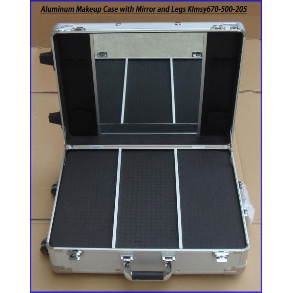 Aluminum Makeup Case with Mirror and Legs KLMSY670-500-205