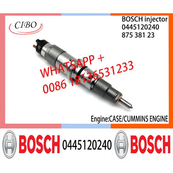 Asamblea original 0445120240 de inyector de combustible 87538123 de BOSCH 0445120240 87538123 para CA-SE/CUMMINS