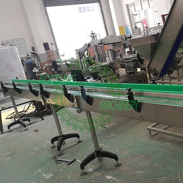 Speed Adjusted Stainless Steel Chain Belt Conveyor For Bottle Filling Line