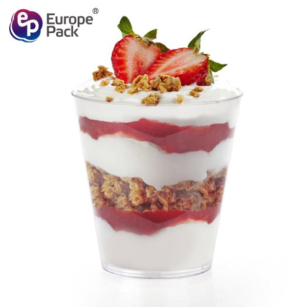Plastic dinnerware food grade PS clear 5oz airline cup for beverage