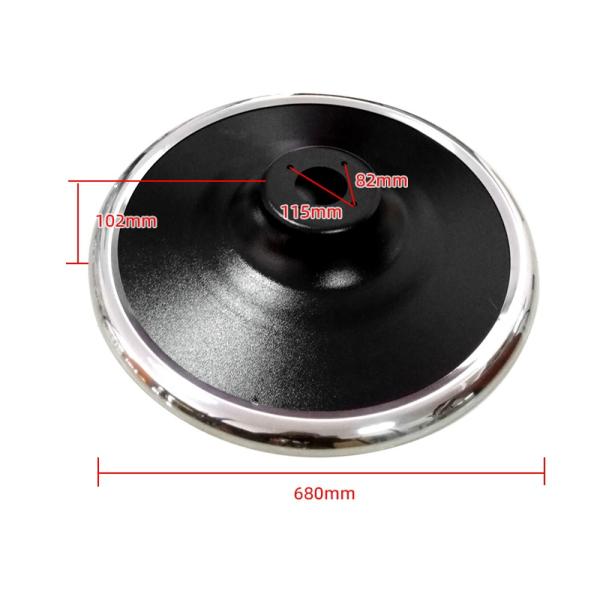Cold Plate Stamping Spray Black Barber Chair Base Stainless Steel Edge 3.0mm Wall