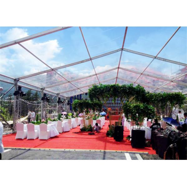 Beautiful PVC Coated Fabric Clear Roof Tent Outdoor Party Use With Decorations