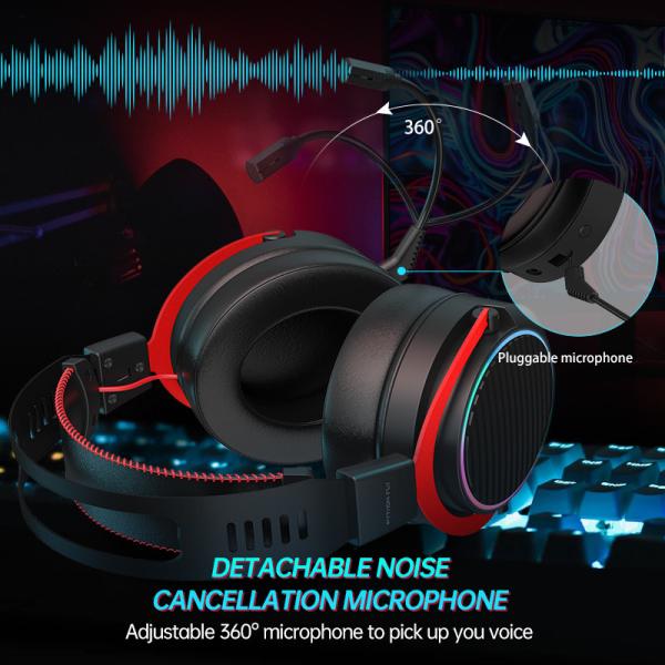 2.4G Wireless Noise Cancelling Over Ear Gaming Headphones AAC Codecs for Xbox One