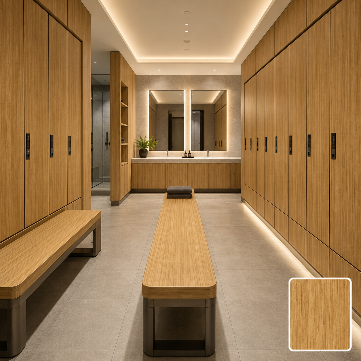 Custom Compact Laminate Lockers, Waterproof HPL Changing Room Storage Lockers