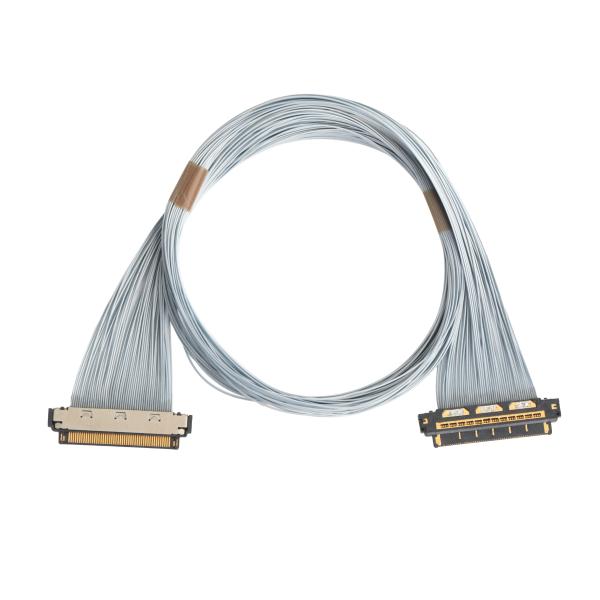 KEL XSL20-48S Micro-Coax Cable, 0.25mm Pitch, 44AWG PFA, Dual UV Adhesive