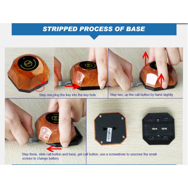 Ресторан Кухонное оборудование беспроводный официант кнопка еда вызывающий гамбург звонок