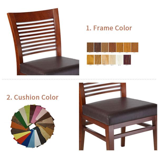 Diseño moderno nórdico Teca negra Madera maciza Muebles de restaurante silla de comedor antigua