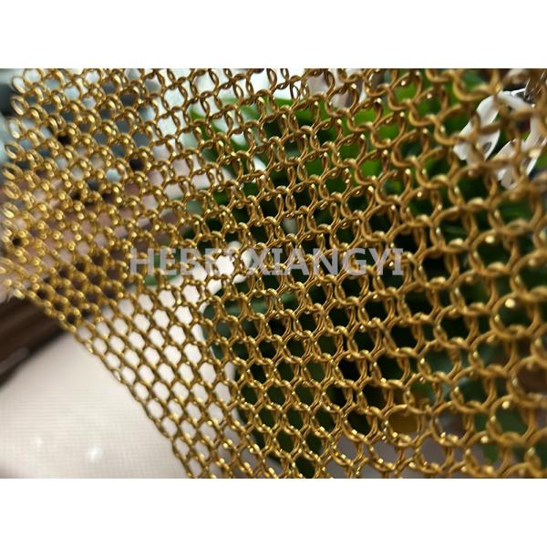 Занавес сетки кольца Chainmail меди модели s w для рассекателя комнаты украшения