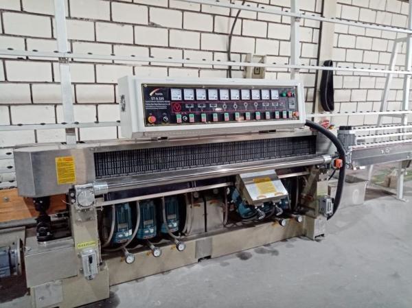 9 Motors Flat Glass Edge Processing Polishing Machinery Glass Straight Line Edging Machine