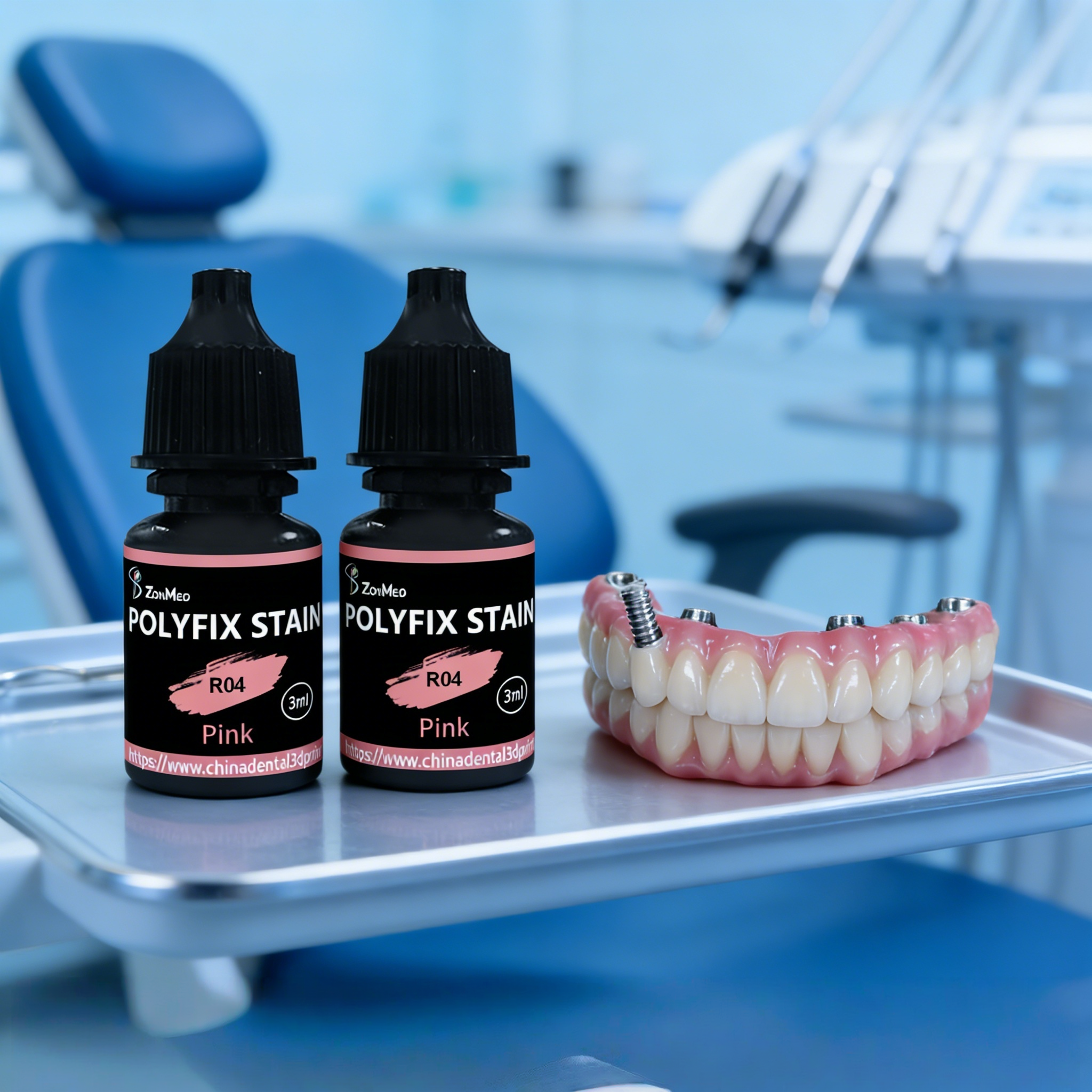 Brush Applicationtools UV-Curable Resin Staining Agent Used in Dental Industry Ensuring Staining and Smooth Surface Finish