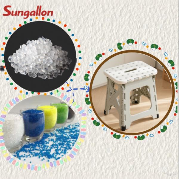 Materia prima de TPE para taburete pequeño plegable duradero y amortiguador de golpes, gránulos de TPE no tóxicos e inodoros