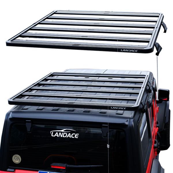 Black Powder Coating Off-Road Roof Rail Luggage Rack for Cars and Universal Cars