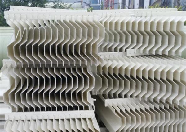 Desembaçador Vane Pack Separator Anti Corrosion dos PP 300mm Chevron
