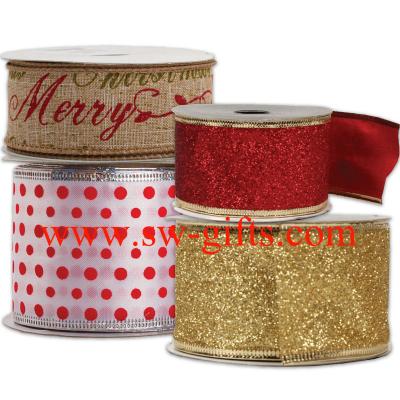 Printed polyester satin grosgrain ribbon Decorative Polyester Satin Ribbon