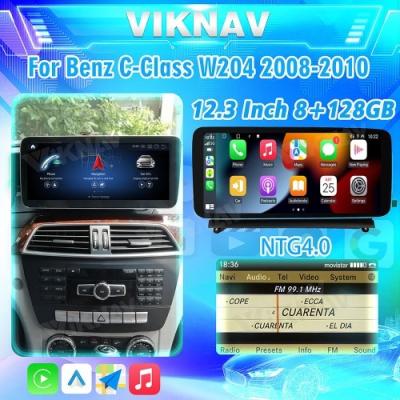 Viknav 12.3 Inch Android Car With Screen Multimedia Player Para Mercedes Benz Classe W204 2008-2010 GPS 2Din NTG4.0