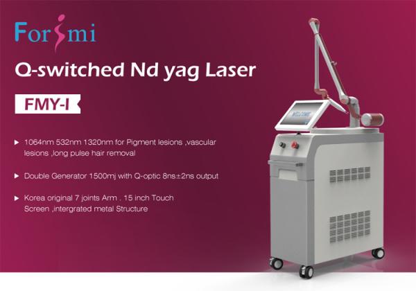 2018 Forimi newest 1064nm 532nm q-switch nd yag laser tattoo removal equipment with no pain