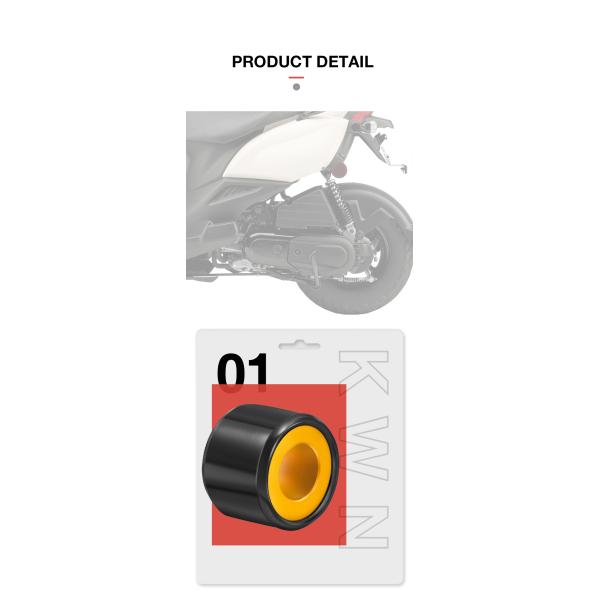 18g Motorcycle Scooter Pulley Ball Variator Roller For PCX PCX125PCX150 KWN Iron Yellow Paint