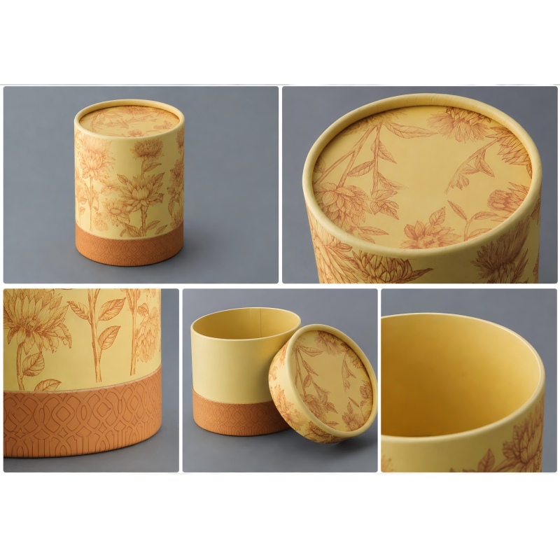 Eco-friendly Custom Biodegradable Kraft Paper Tube Box for Loose Tea