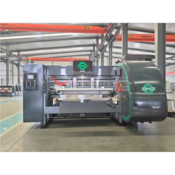 Impresión inferior 4 Cajas corrugadas de color Línea de producción Caja de cartón Máquina de embalaje Caja corrugada Slotter Máquina de corte a presión