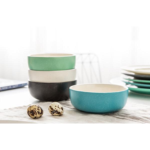 FDA 4.5 Inch Korean Ceramic Tableware With Non Slip Bottom