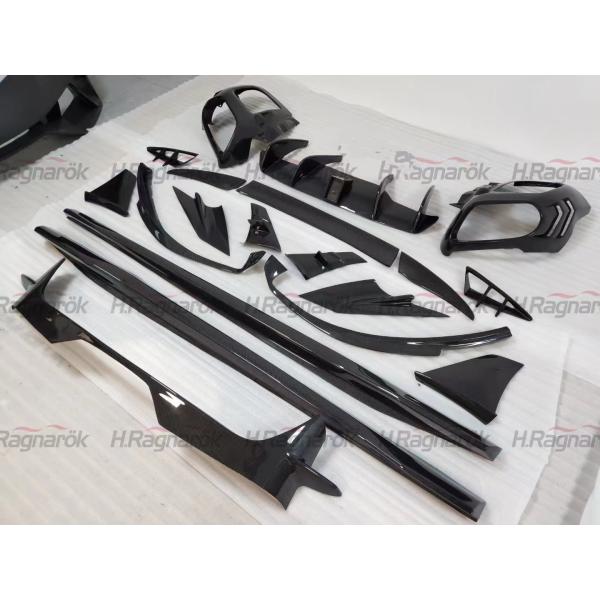 Para Ferrari 812 Kit de cuerpo de fibra de carbono 812 Moderado estilo MSY Kit de cuerpo de fibra de carbono de la cara del labio difusor spoiler