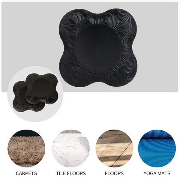 PU Colorful Knee Thick Yoga Mat , Foam Yoga Pilates Workout Kneeling Pad