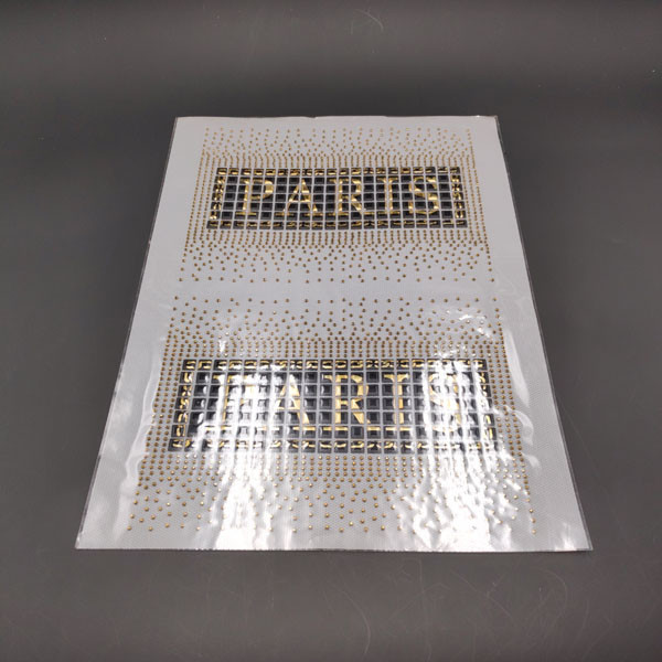 PARIS Logo Rhinestone Applique Patches Eco Friendly Any Color Available