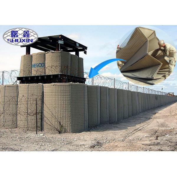 Galfan или гальванизированный военный барьер Hesco защитительный