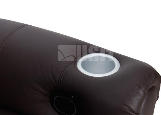 Cadeira de sala de estar elétrica de couro feita sob encomenda do VIP da casa do sofá do Recliner com o coxim de Seat do calor