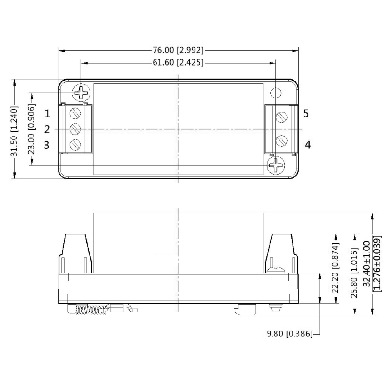 EMI RFI suppression DC power line filter CUI VFM-30-DIN designed for operation in harsh environments
