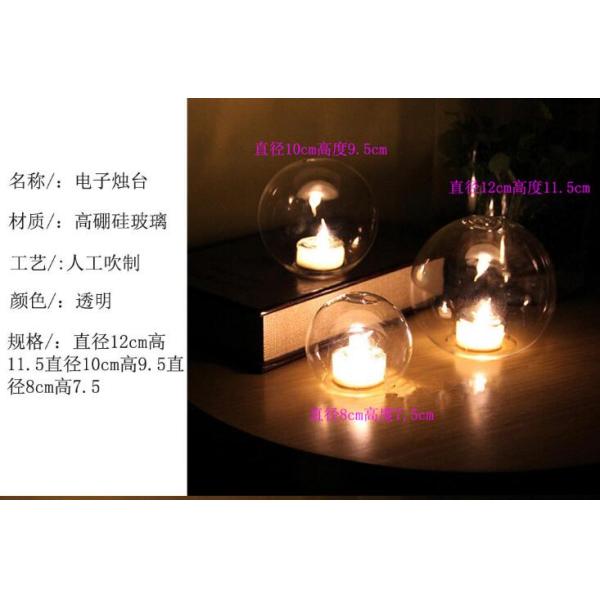 hand blow dome glass candle holder factory direct clear glass