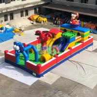 Los castillos animosos herméticos con las diapositivas modifican el parque de atracciones inflable para requisitos particulares del aire interior de los niños