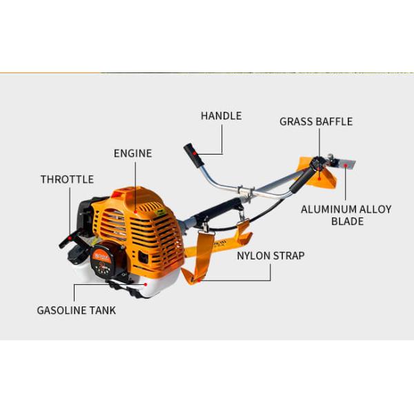 1.25кВт бензиновый резач 42.7cc/52cc травосекатель